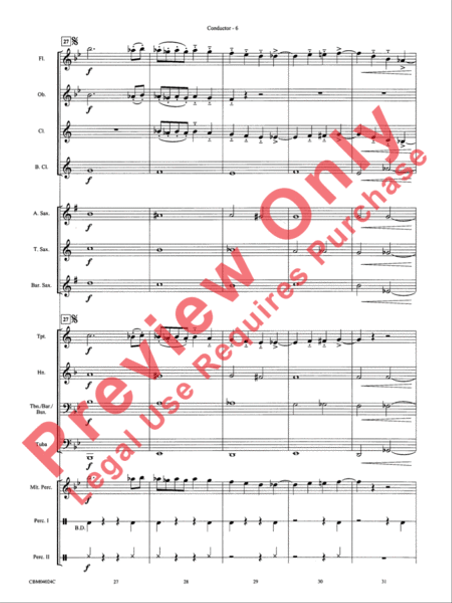 Rhapsody in Blue Rhapsody in Blue Concert Band scores gallery preview page 8