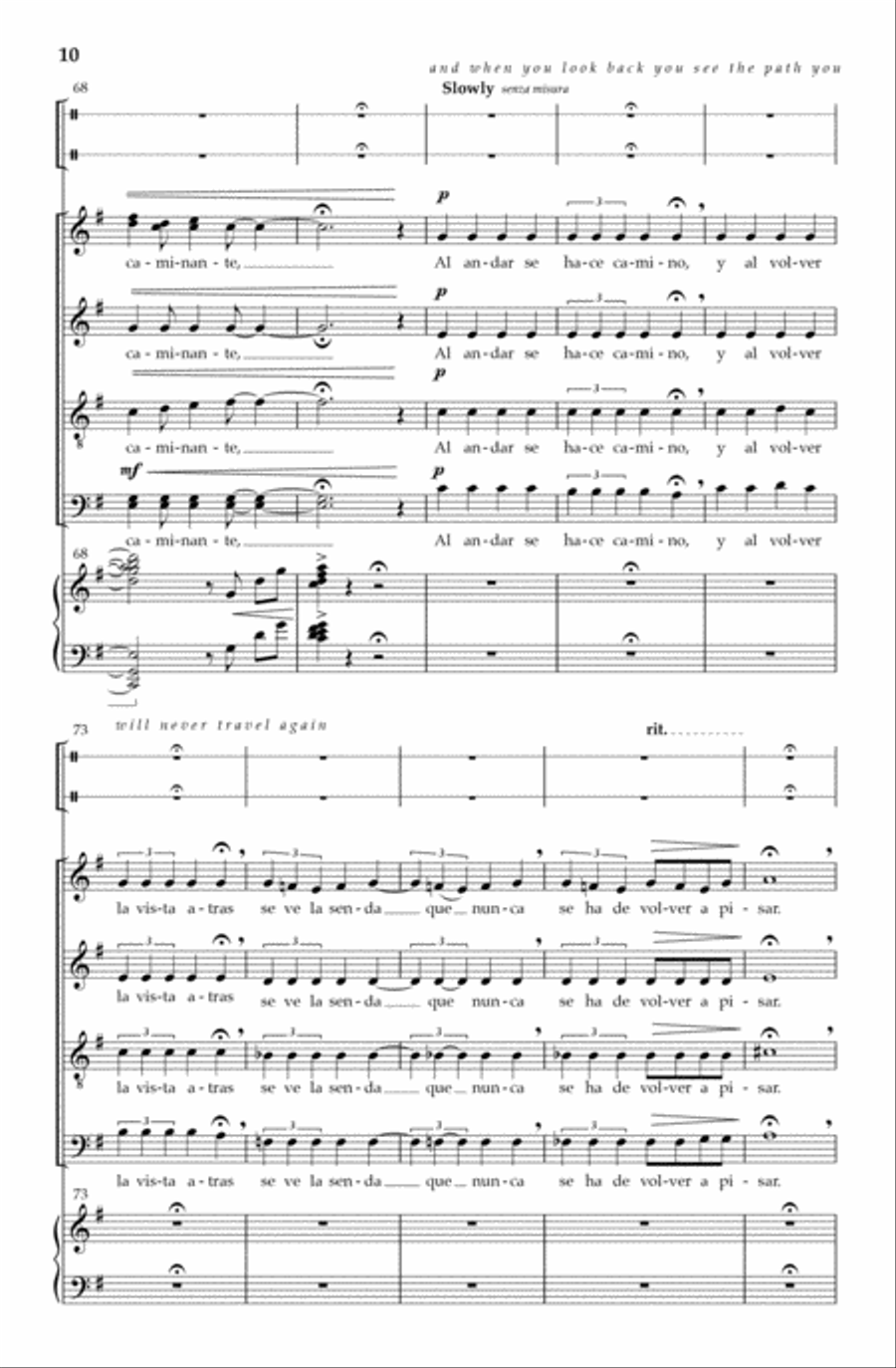 Caminante 4-Part scores gallery preview page 9