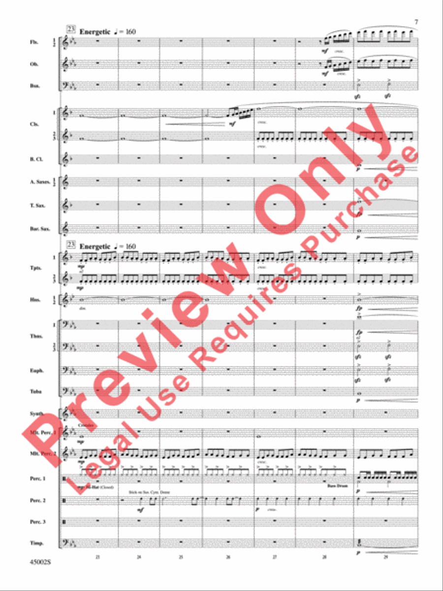 Winds of Change Concert Band scores gallery preview page 8