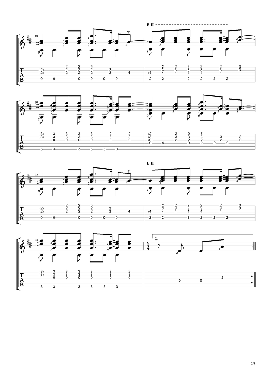 Demons Guitar Solo scores gallery preview page 3