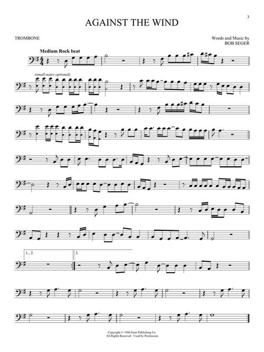 101 Simple Songs Trombone Solo scores gallery preview page 4