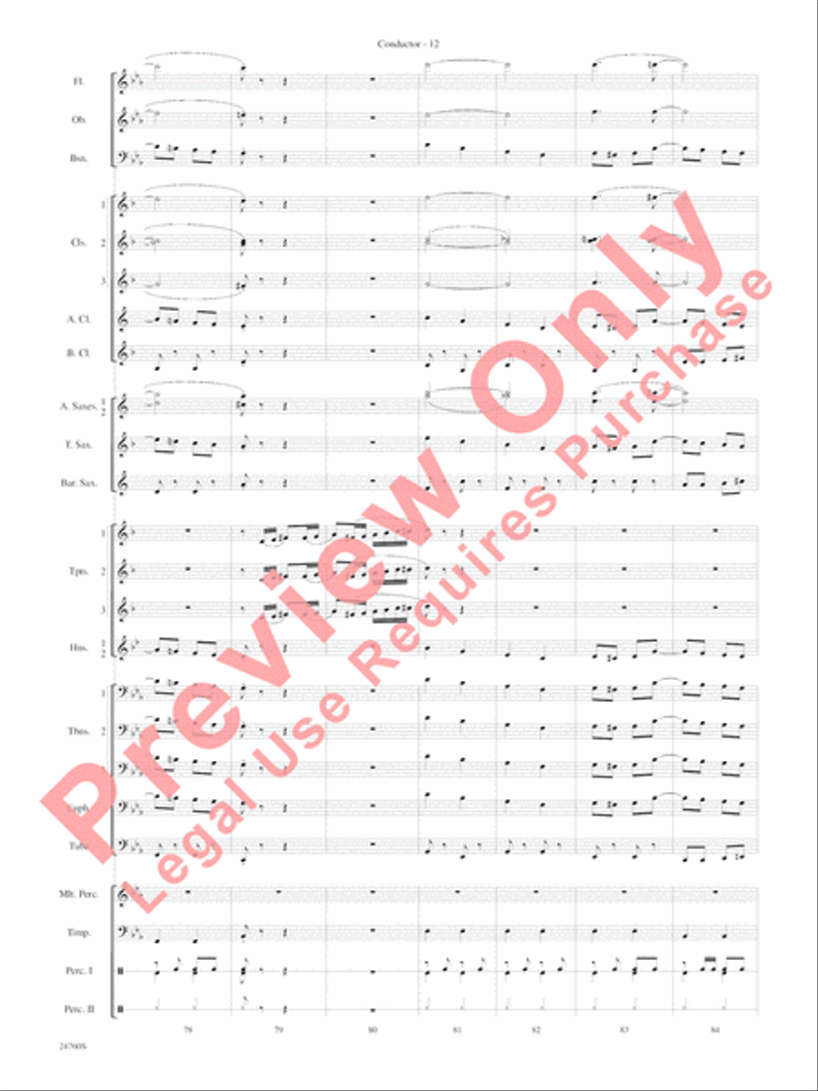 Travelin' Trumpets Concert Band scores gallery preview page 15