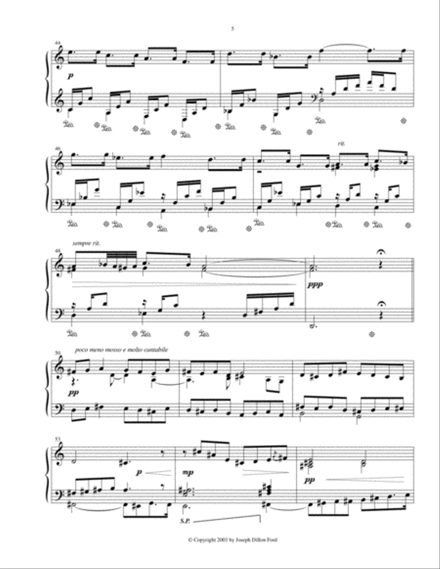 There and Back Again for piano solo Piano Solo scores gallery preview page 5