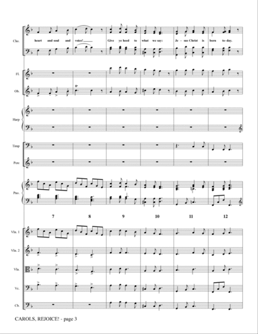 Carols, Rejoice! (Medley) - Full Score Choir scores gallery preview page 2