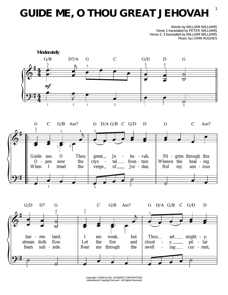 Guide Me, O Thou Great Jehovah