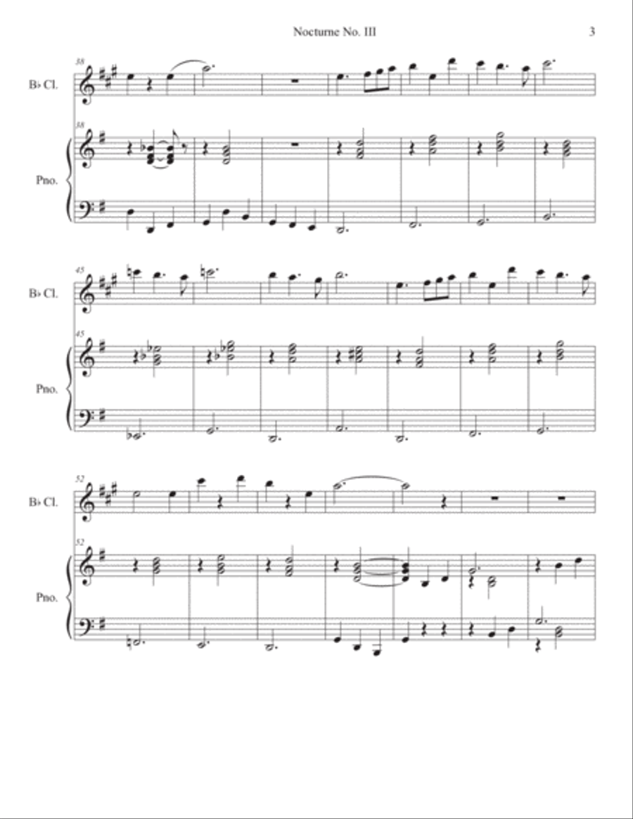 Nocturne No. 3 Chamber Music scores gallery preview page 3