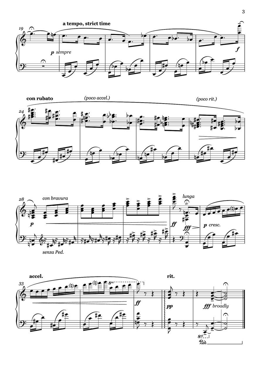 Twelve or Thirteen Preludes for Piano Solo, Set One (major keys) Piano Solo scores gallery preview page 3