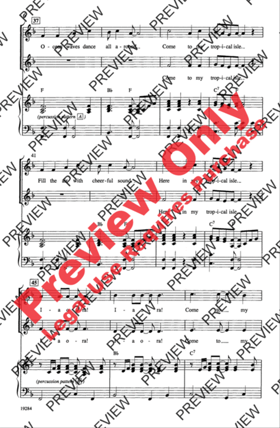 Ia Ora! (Tahitian for Hello) 2-Part scores gallery preview page 6