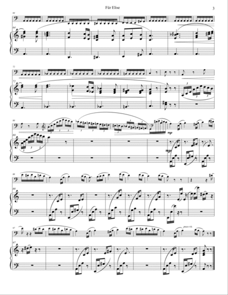 For Elise String Duet scores gallery preview page 3
