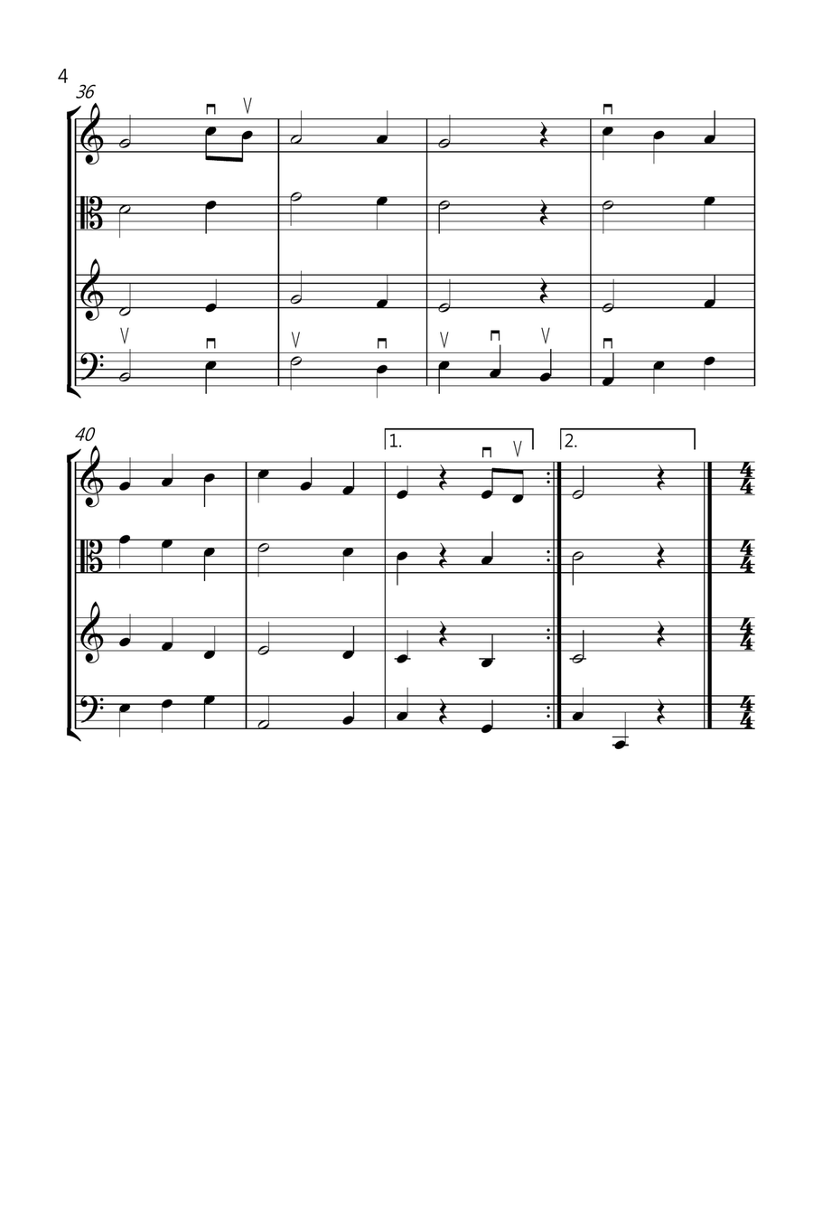 8 Easy Christmas Trios for Strings String Trio scores gallery preview page 4