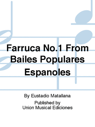 Farruca No.1 From Bailes Populares Espanoles