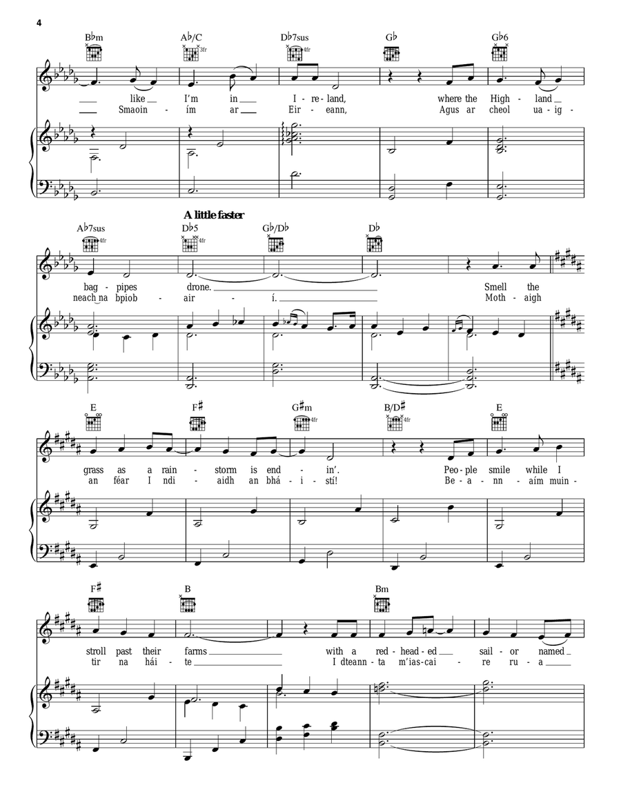 Ireland Ireland Piano, Vocal scores gallery preview page 4