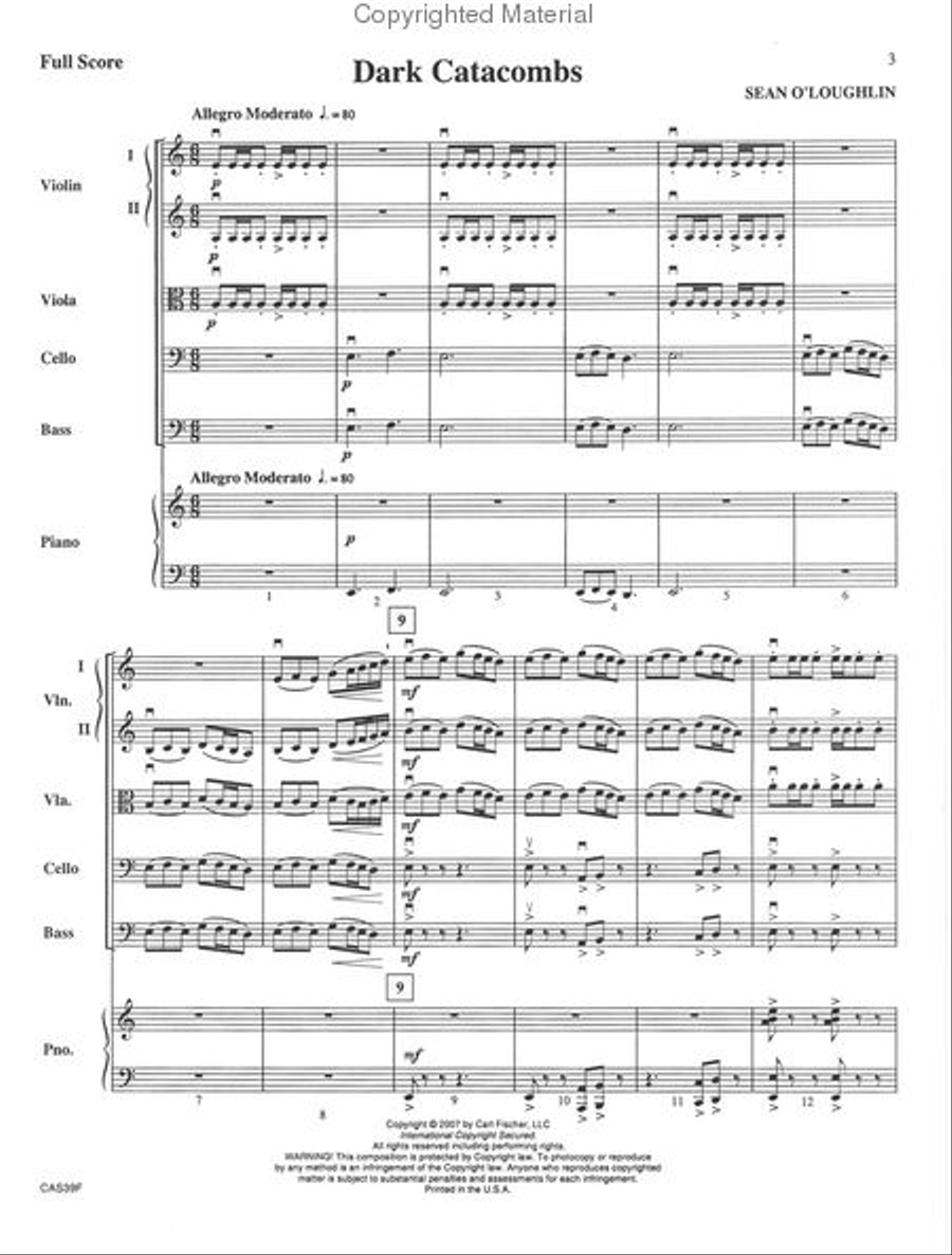 Dark Catacombs String Orchestra scores gallery preview page 2
