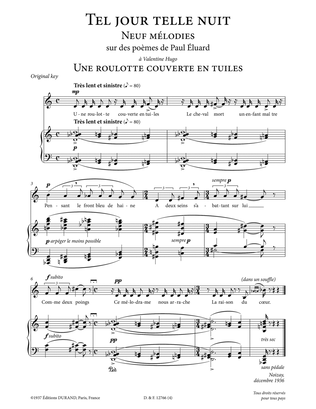 Book cover for Une roulotte couverte en tuiles (Low Voice)