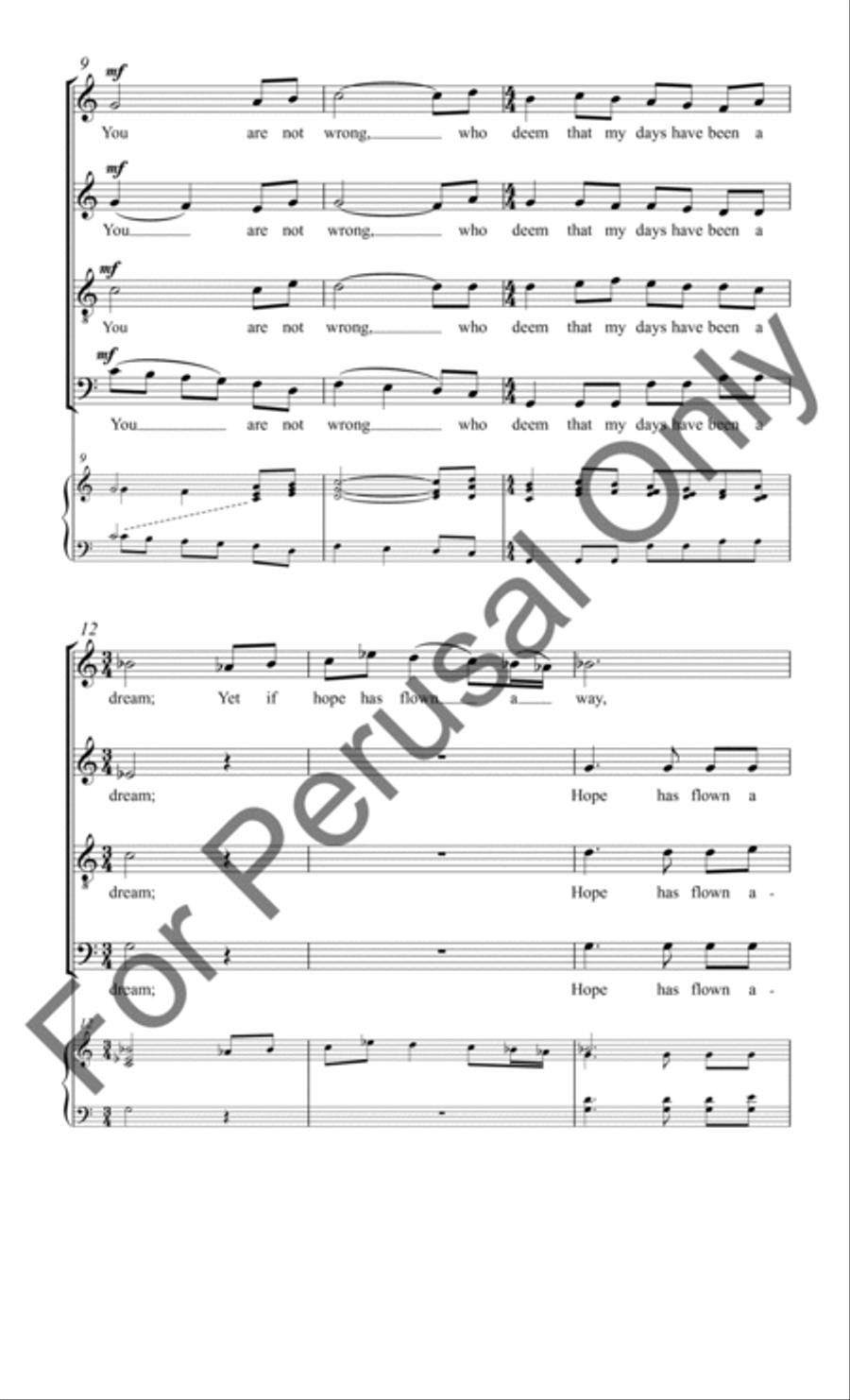 A Dream Within a Dream A Dream Within a Dream 4-Part scores gallery preview page 3