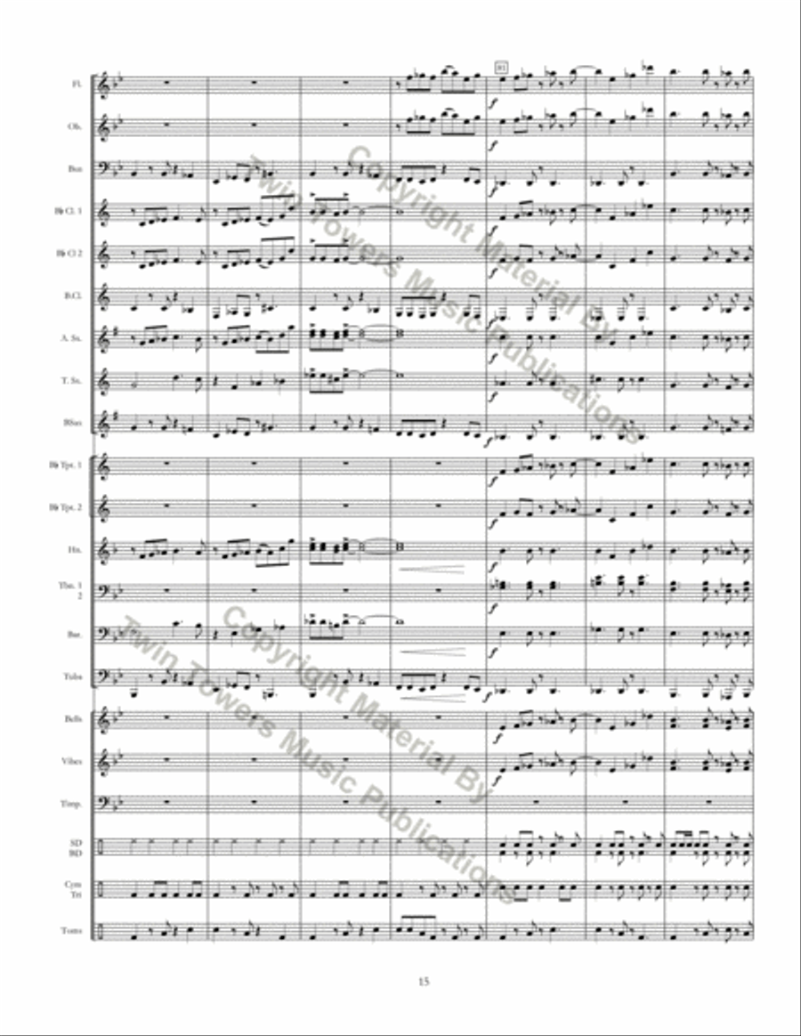 Ritmo Della Terra Concert Band scores gallery preview page 15
