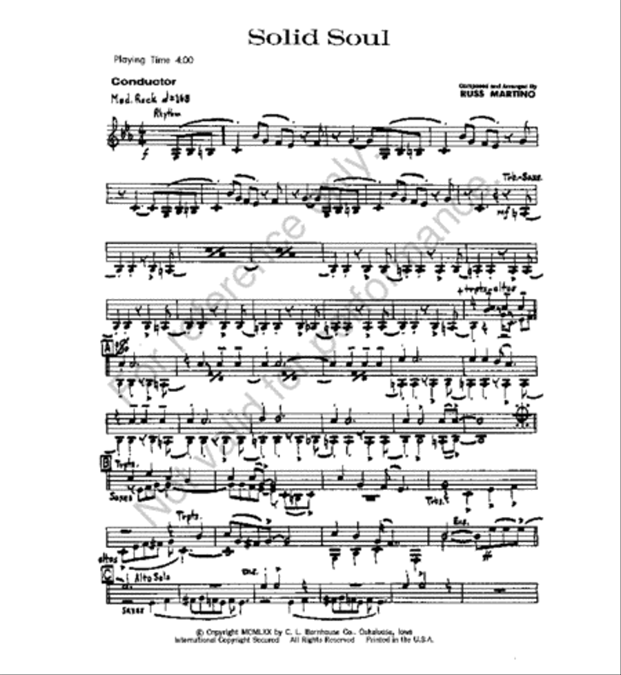 Solid Soul Solid Soul Jazz Ensemble scores gallery preview page 2