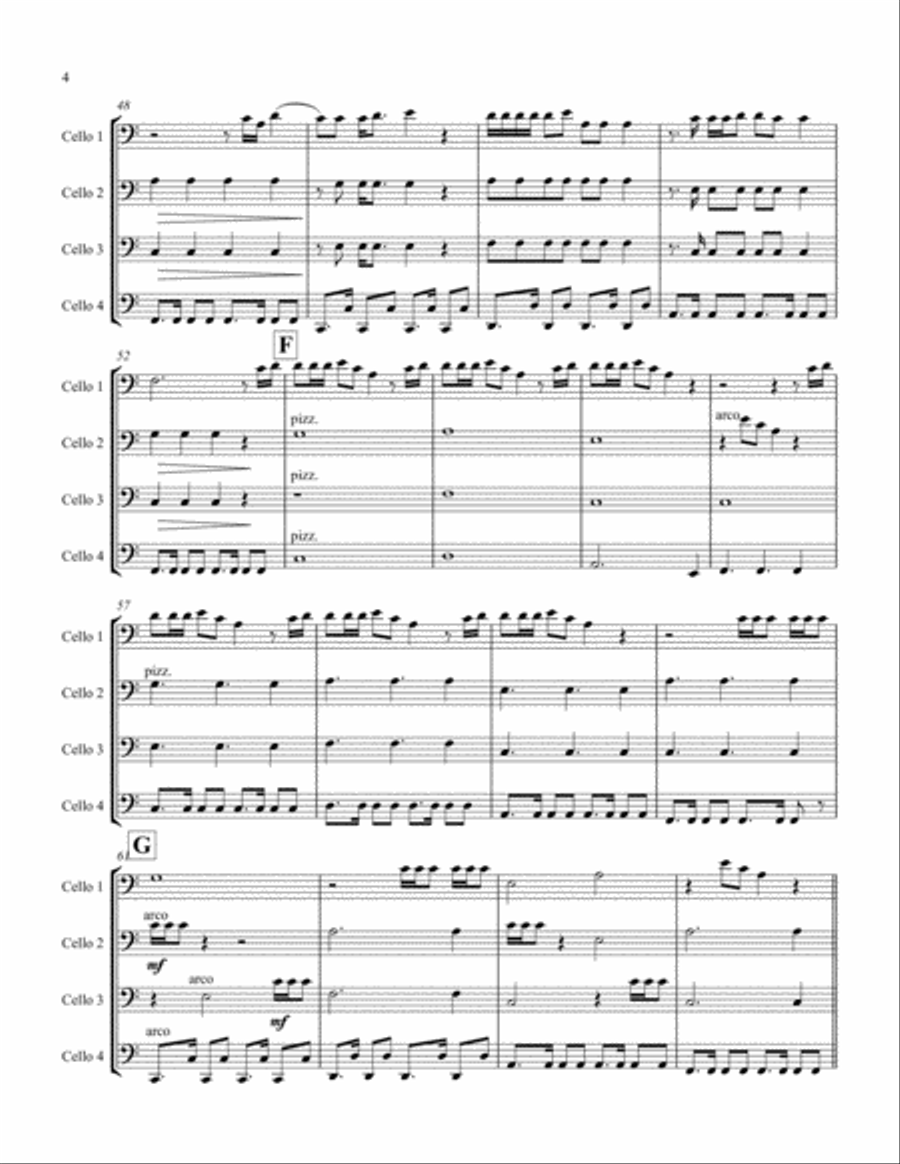 Delicate String Quartet scores gallery preview page 4