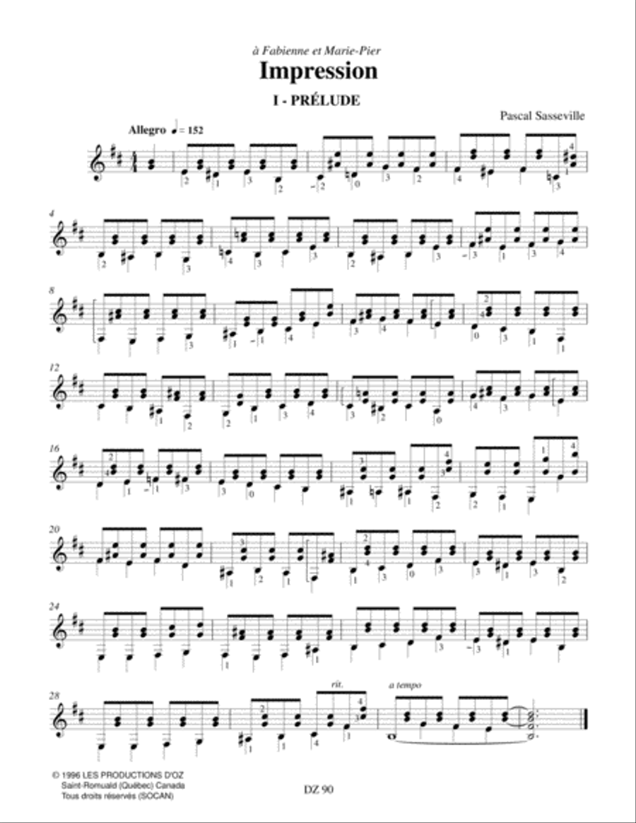 Impression Classical Guitar scores gallery preview page 3
