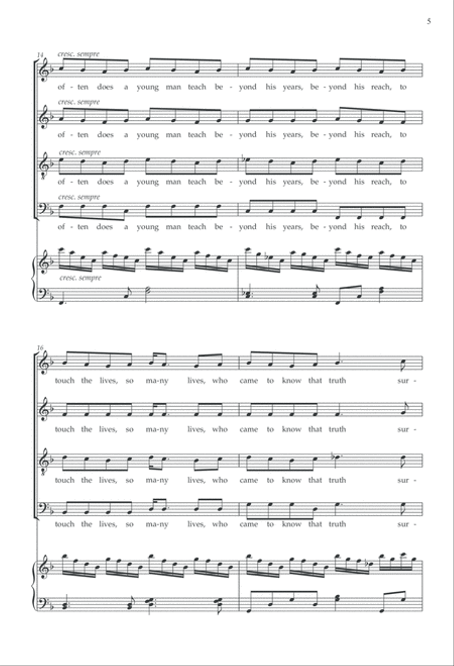 Just a tale: A song for Christmas 4-Part scores gallery preview page 4