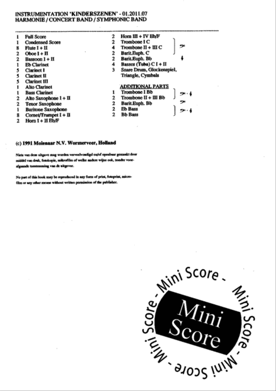 Kinderszenen Kinderszenen Concert Band scores gallery preview page 5