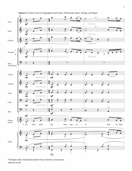 I Will Exalt My God and King (Downloadable Orchestral Score and Parts)