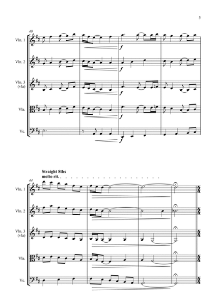 Londonderry Air (Danny Boy) - Jazz Arrangement for String Quartet image number null