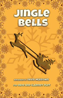 Book cover for Jingle Bells, Jazz Style, for Oboe and Clarinet Duet