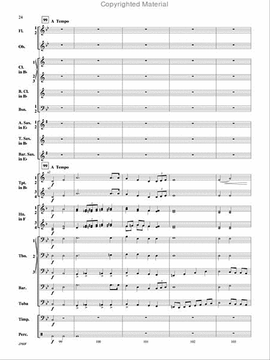 Triumphal Ode Triumphal Ode Concert Band scores gallery preview page 25