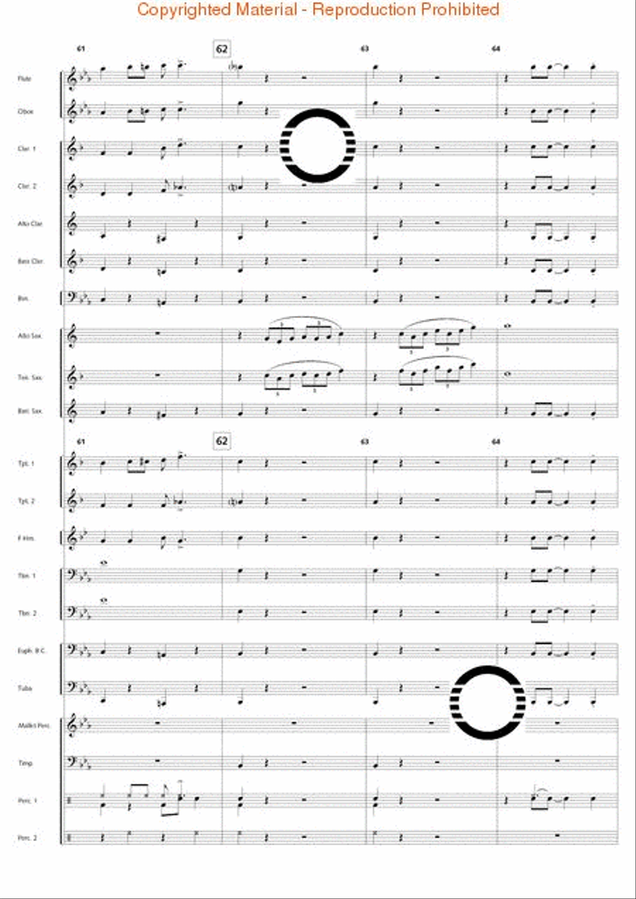 Swingin' at the Riverside Concert Band scores gallery preview page 26