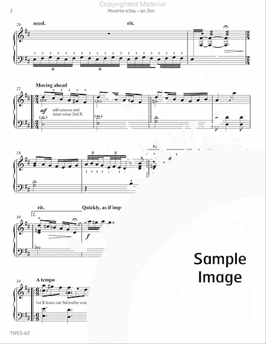 Mood for a Day Marimba scores gallery preview page 5