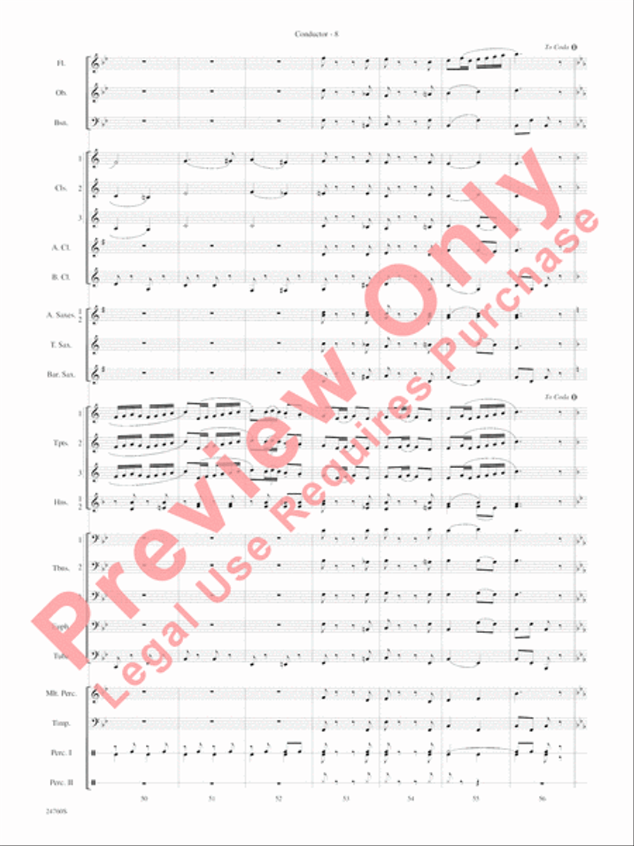 Travelin' Trumpets Concert Band scores gallery preview page 11