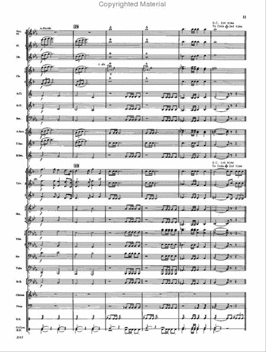 Fanfare and Ceremony Concert Band scores gallery preview page 10