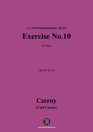 Book cover for C. Czerny-Exercise No.10,Op.261 No.10