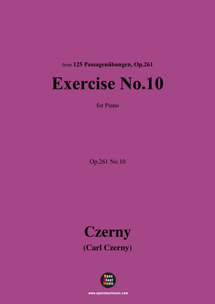 C. Czerny-Exercise No.10,Op.261 No.10 image number null