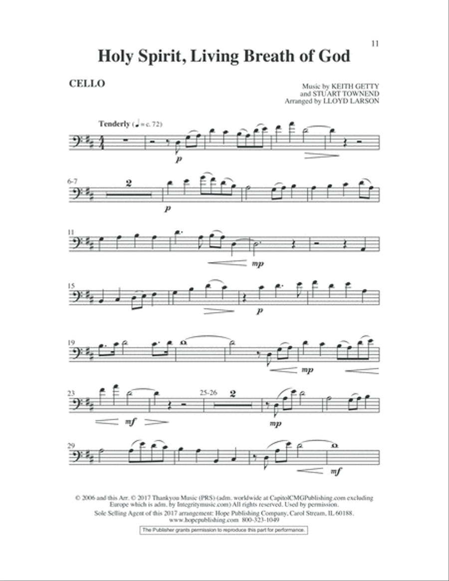 Holy Spirit, Living Breath of God 3-Part scores gallery preview page 11