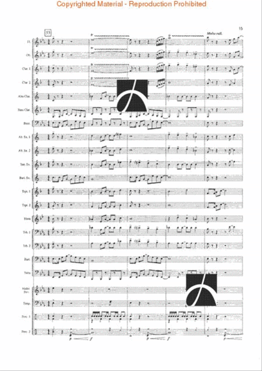 Blue Mountain Saga Blue Mountain Saga Concert Band scores gallery preview page 12