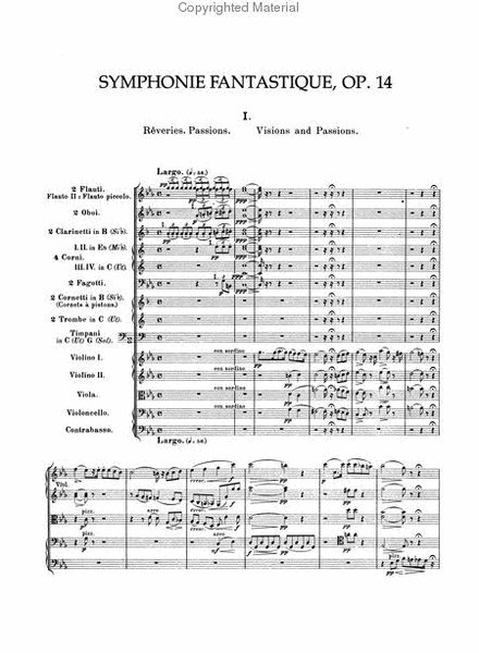 Symphonie Fantastique and Harold in Italy in Full Score