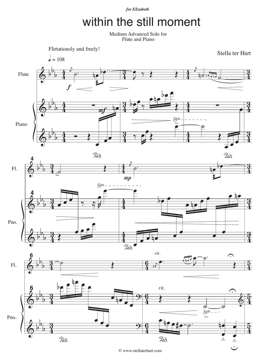 within the still moment Flute Solo scores gallery preview page 2