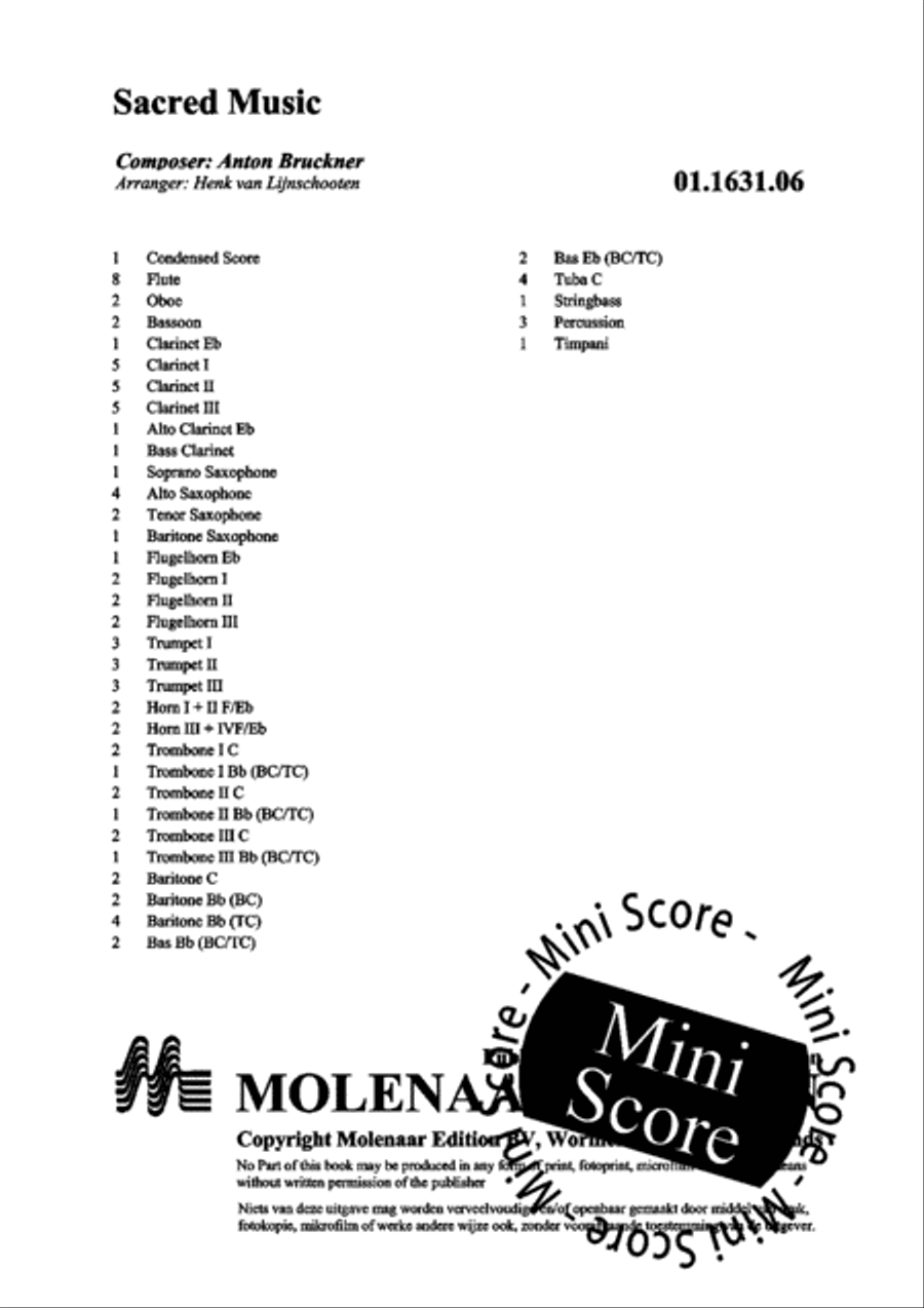 Sacred Music Sacred Music Concert Band scores gallery preview page 4