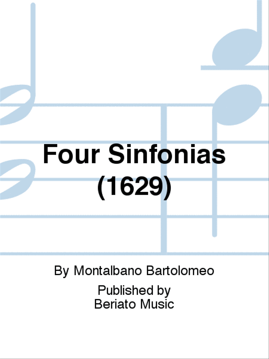 Four Sinfonias (1629) Recorder scores gallery preview page 1