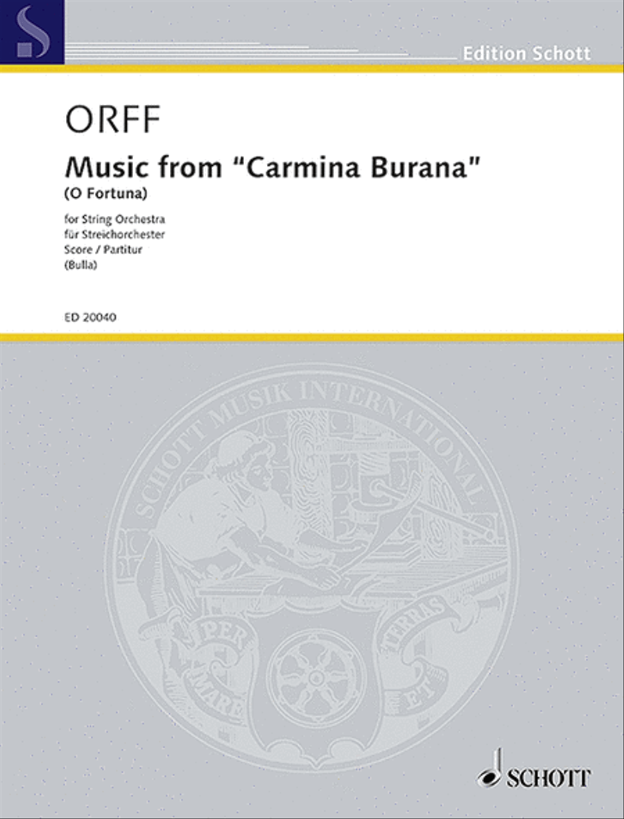 Music from Carmina Burana String Orchestra scores gallery preview page 1