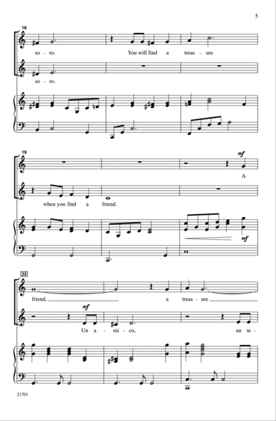 Due Piccole Canzoni 2-Part scores gallery preview page 4