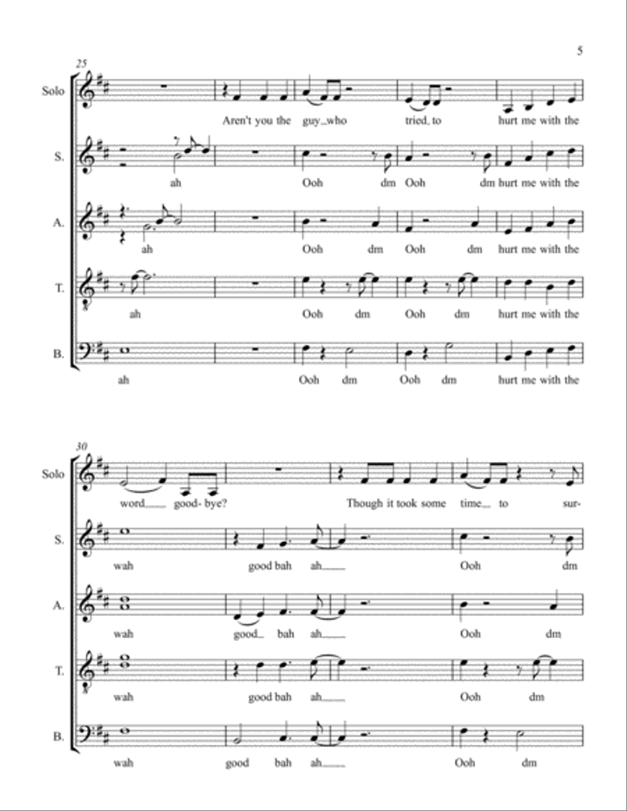 Don't Start Now 4-Part scores gallery preview page 5