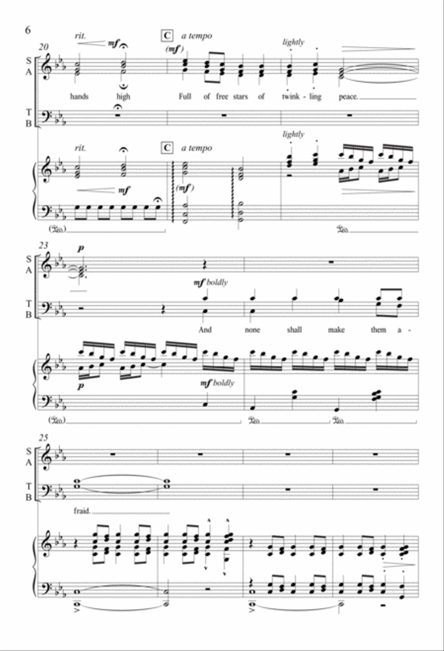 A Bridge of Peace Divisi scores gallery preview page 6