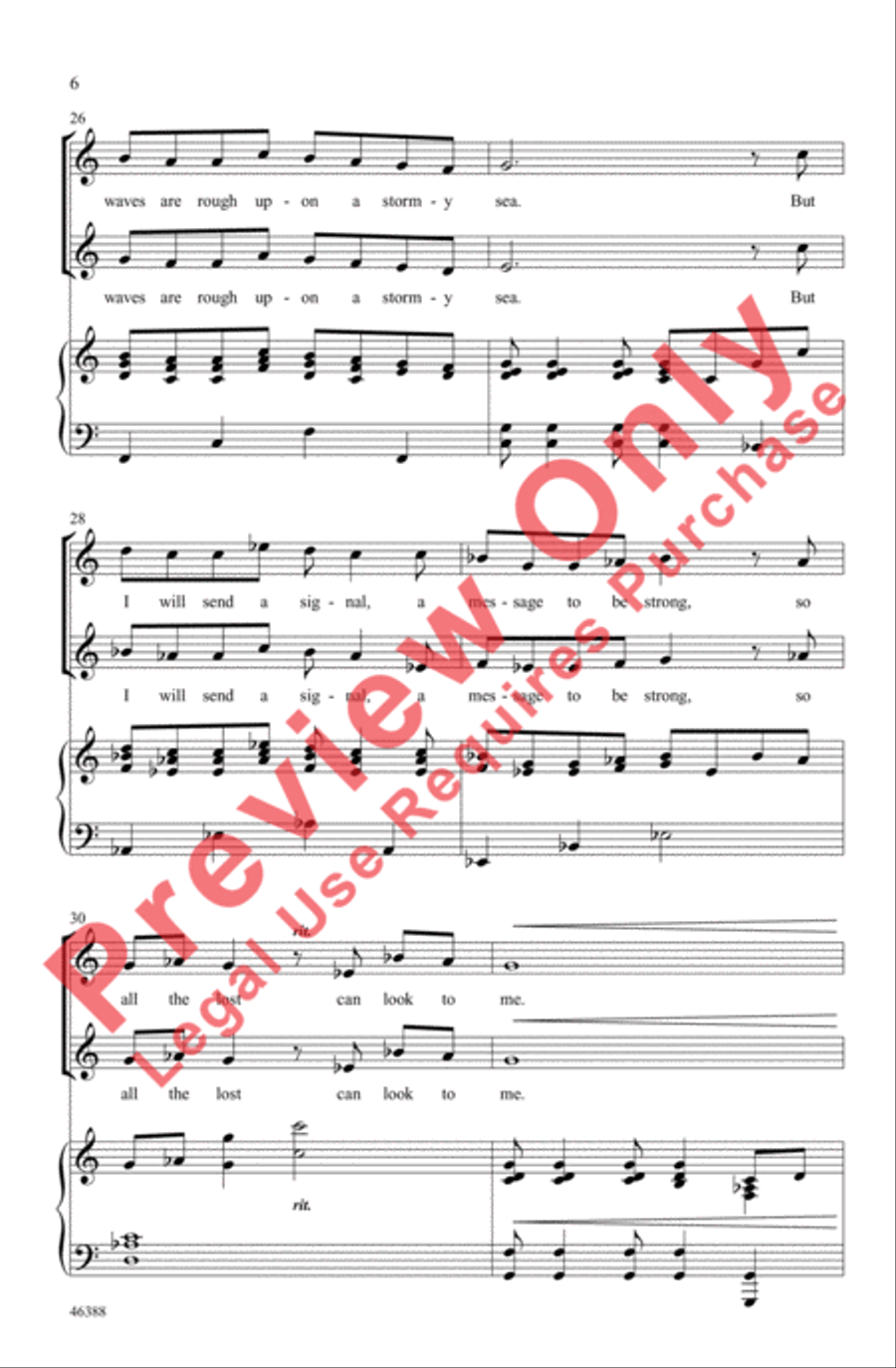 The Lighthouse 2-Part scores gallery preview page 6