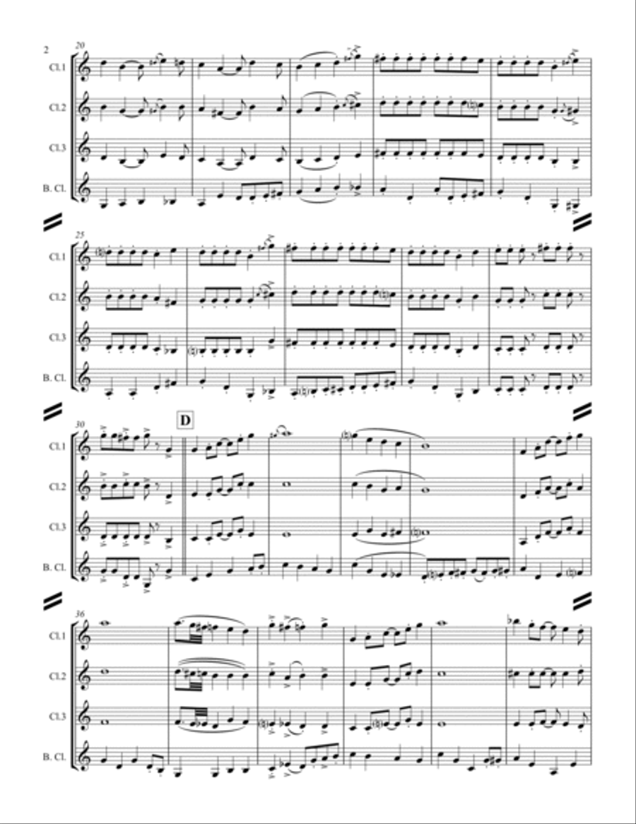 Too Fat Polka (she's Too Fat For Me) Woodwind Ensemble scores gallery preview page 3