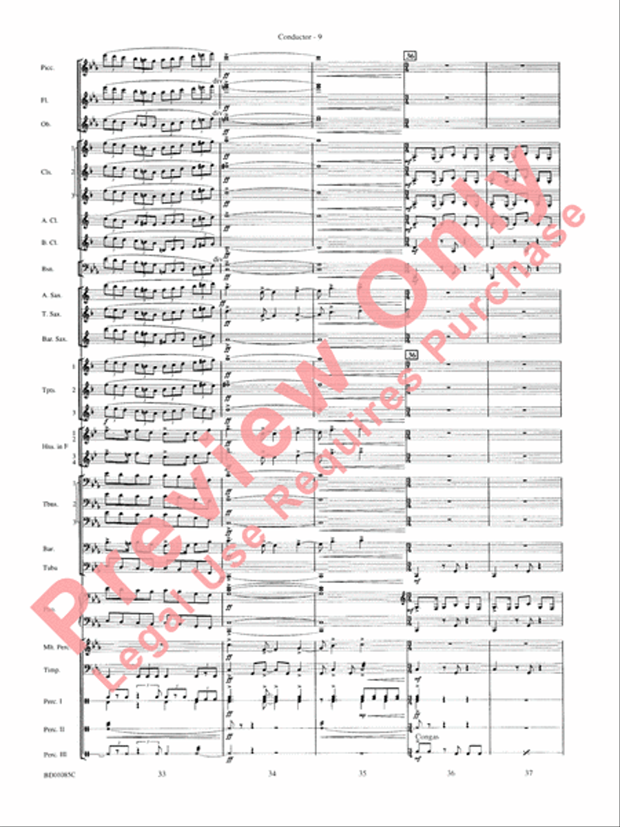 The Ascension Concert Band scores gallery preview page 12