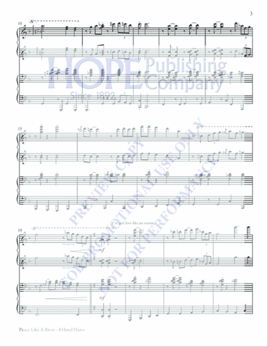 Peace Like a River Peace Like a River Choir scores gallery preview page 3