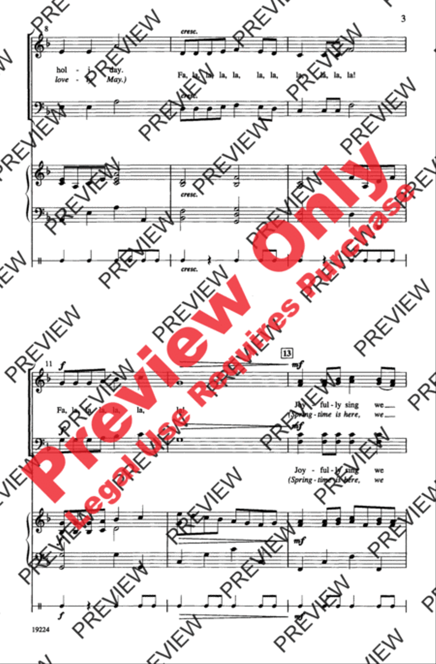 A Festive Fa La La 4-Part scores gallery preview page 3